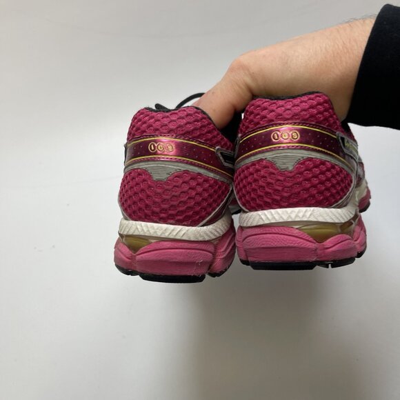 Y2K Asics Gel Cumulus 16 Electric Pink Women 9 US Running Shoes Sneakers 2000's - Picture 8 of 14